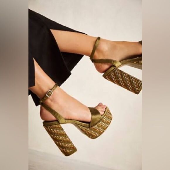 Free People x Jeffrey Campbell Carrie Platform Sandals - Picture 1 of 5